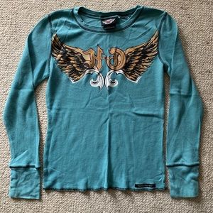 Women's Harley Davidson Graphic LS Thermal T-Shirt